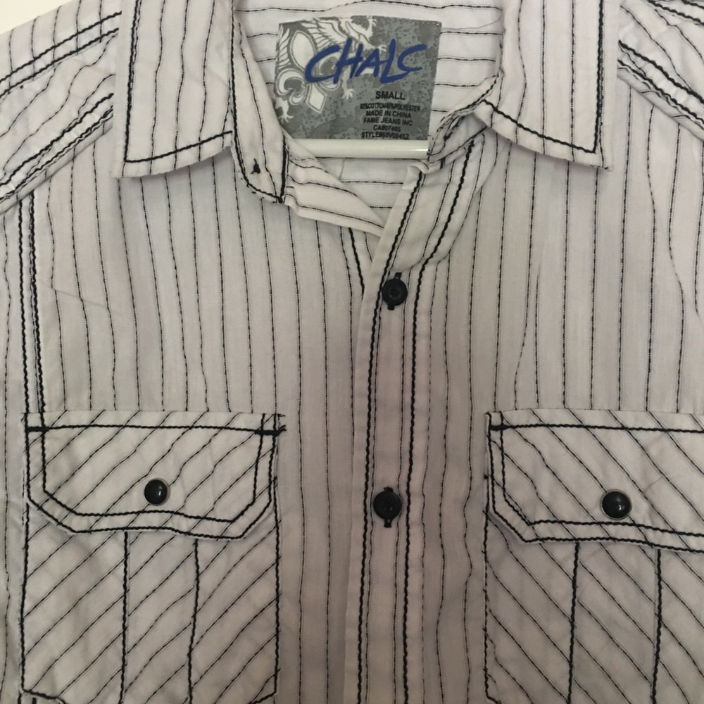 NWOT MENS BLACK & WHITE SHIRT